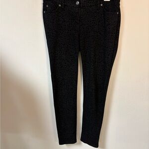 Eileen Fisher Womens Leopard Print Skinny Stretch Jeans 4P
